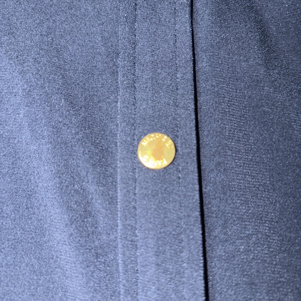 Michael Kors Solid Navy Blue Jersey Tank Maxi Dress 1X Classic Summer No Belt - Picture 9 of 11